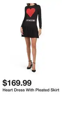 TJ Maxx Heart dress with pleated skirt offer