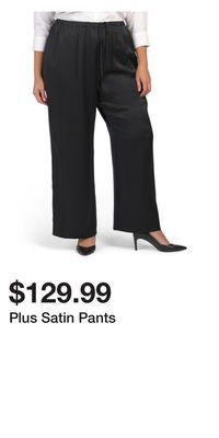TJ Maxx Plus satin pants offer