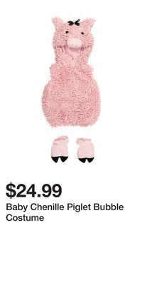 TJ Maxx Baby chenille piglet bubble costume offer