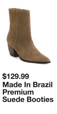TJ Maxx Made in brazil premium suede booties offer