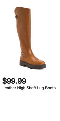 TJ Maxx Leather high shaft lug boots offer
