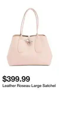 TJ Maxx Leather roseau large satchel offer