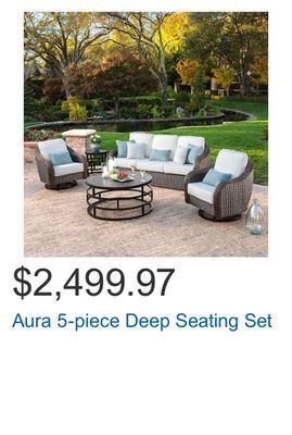 Costco Aura 5-piece deep seating set offer