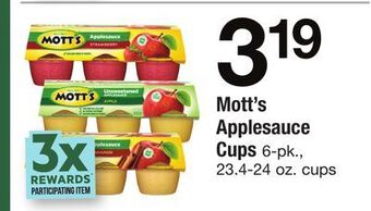 ACME Mott's applesauce cups offer
