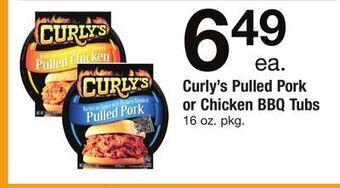 ACME Curly's pulled pork or chicken bbq tubs offer