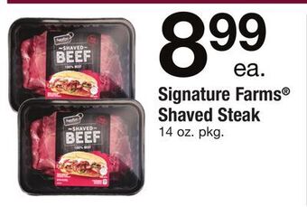 ACME Signature farms® shaved steak offer