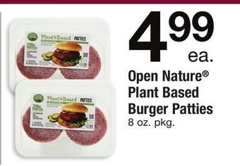 ACME Open nature® plant based burger patties offer