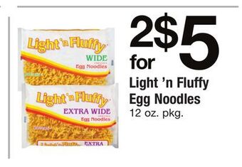 ACME Light 'n fluffy egg noodles offer