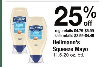 ACME Hellmann's squeeze mayo offer
