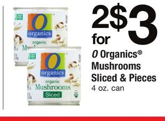 ACME O organics® mushrooms sliced & pieces offer
