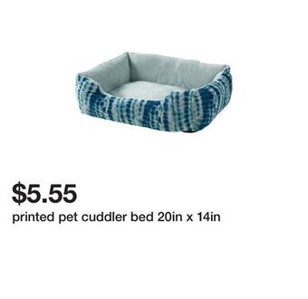Five Below Printed pet cuddler bed 20in x 14in offer