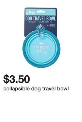 Five Below Collapsible dog travel bowl offer