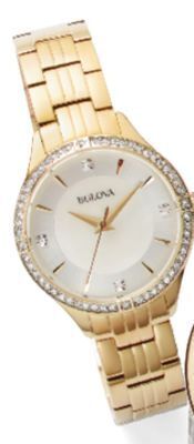JC Penney Bulova women's gold-tone offer