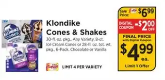ShopRite Cones & shakes offer