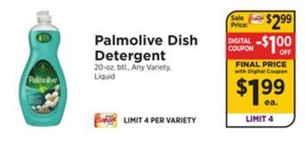 ShopRite Dish detergent offer