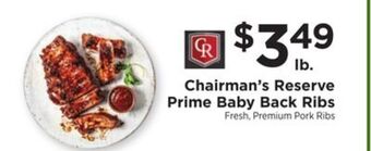 ShopRite Prime baby back ribs offer