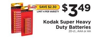 ShopRite Super heavy duty batteries offer
