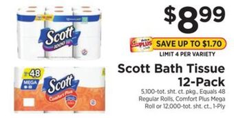 ShopRite Bath tissue 12-pack offer
