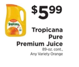 ShopRite Pure premium juice offer