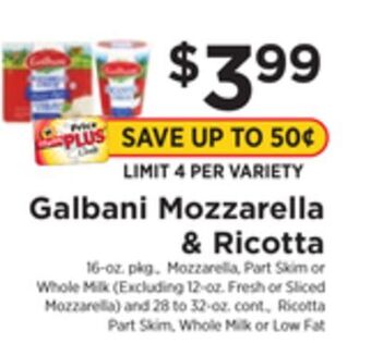 ShopRite Mozzarella & ricotta offer