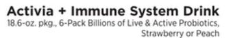 ShopRite Activia + immune system drink offer