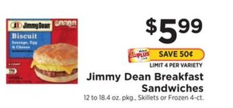 ShopRite Breakfast sandwiches offer