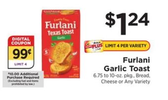 ShopRite Garlic toast offer