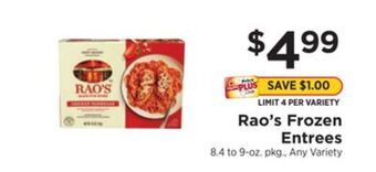 ShopRite Frozen entrees offer