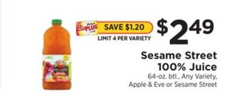 ShopRite 100% juice offer