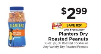 ShopRite Dry roasted peanuts offer