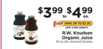ShopRite Organic juice offer