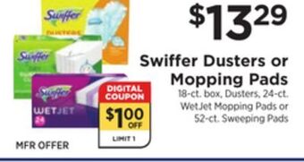 ShopRite Dusters or mopping pads offer