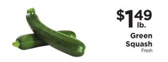 ShopRite Green squash offer