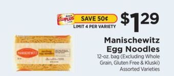 ShopRite Egg noodles offer