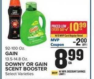 Food Lion Downy or gain scent booster offer