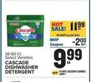 Food Lion Cascade dishwasher detergent offer