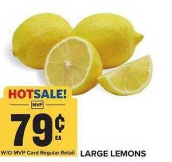 Food Lion Large lemons offer