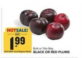 Food Lion Black or red plums offer