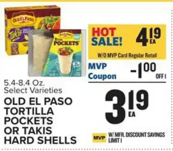 Food Lion Old el paso tortilla pockets or takis hard shells offer