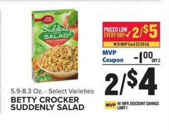 Food Lion Betty crocker suddenly salad offer