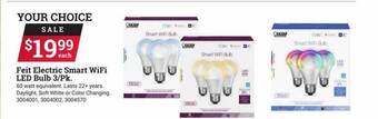 Ace Hardware Feit electric smart wifi led bulb 3-pk. offer