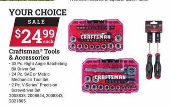 Ace Hardware Craftsman tools & accessories offer