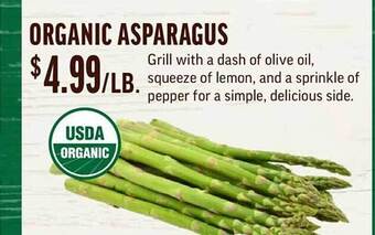 Central Market Organic asparagus offer