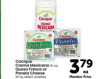 Safeway Cacique crema mexicana queso fresco or panena cheese offer