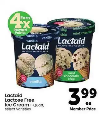 Safeway Lactaid lactose free ice cream offer