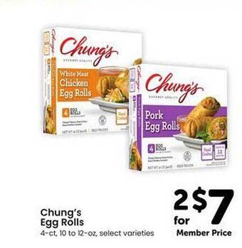 Safeway Chung's egg rolls offer