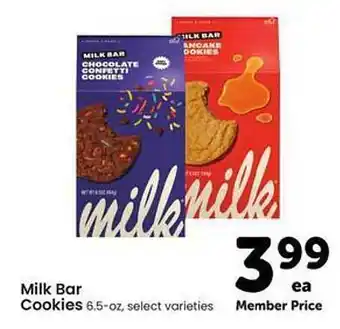 Safeway Milk bar cookies offer