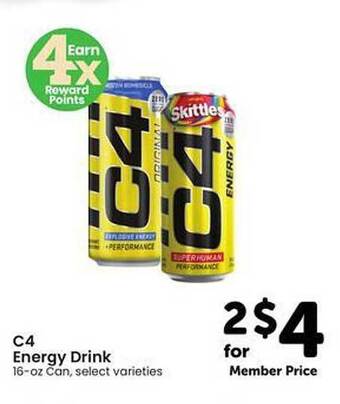 Safeway C4 energy drink offer