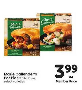 Safeway Marie callender's pot pies offer