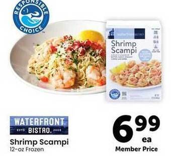 Safeway Waterfront bistro shrimp scampi offer